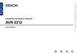 Denon Stereo Receiver AVR-3312 User manual