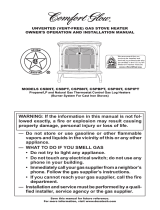 Comfort Glow CSBNT User manual