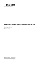 Dialogic Fax Machine 6.2 User manual