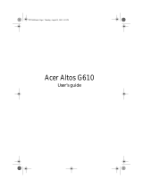Acer Server G610 User manual