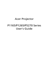 Acer P5270 User manual