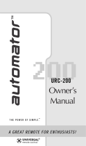 Adcom URC-200 User manual