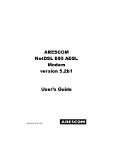 ARESCOM NetDSL 800 User manual