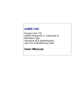 Advantech Computer Hardware AIMB-760 User manual