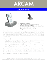 Arcam MP3 Docking Station 23425 User manual
