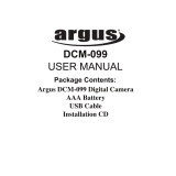 Argus Camera Digital Camera DCM-099 User manual