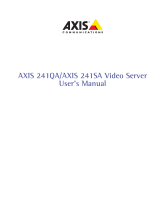 Axis Home Theater Server AXIS 241QA User manual