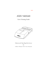Axis Communications AXIS 540/640 User manual