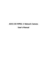 Axis Communications Security Camera 230 MPEG-2 User manual
