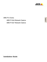 Axis Communications Webcam P1357 User manual
