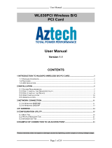 Aztech Systems Computer Hardware WL630PCI User manual