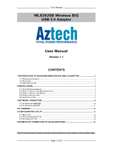 Aztech Network Card WL635USB User manual