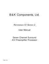 B&K REFERENCE 51 Series 2 User manual