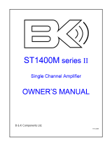B&K Stereo Amplifier ST1400M User manual