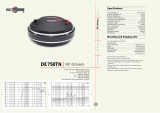B&C Speakers HF Drivers DE700TN User manual