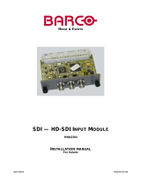 Barco HD - SDI ( in / out ) User manual