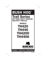 Bush Hog Utility Vehicle Trail Series User manual