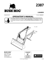 Bush Hog Compact Loader 2387 User manual