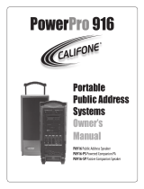 Califone PA916 -PS User manual