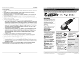 Campbell Hausfeld Grinder DG470500CK User manual