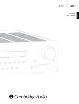 Cambridge Audio Azur 640R User manual