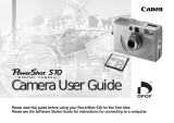 Cannon Digital Camera PS1025 User manual