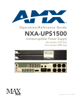 AMX Power Supply NXA-UPS1500 User manual