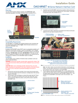 AMX Mi-Series Network Interface Card DAS-MNET User manual