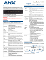 AMX NI-2100 User manual