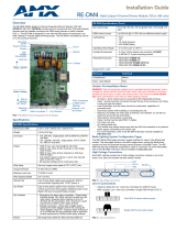 AMX Radia Eclipse 4-Channel Dimmer Module RE-DM4 User manual