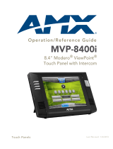 AMX Universal Remote MVP-8400i User manual