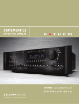 Anthem Audio Stereo Receiver D2 User manual