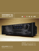 Anthem Audio D2v User manual