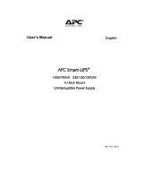 APC SUA1000US User manual