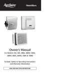 Aprilaire 400M User manual