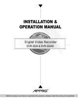 Maxtor DVR-3024 User manual