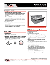 APW Wyott Fryer EF-30NT User manual