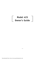 Directed Electronics Automobile Alarm 425 User manual