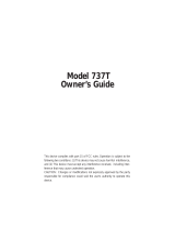 DEI 737T User manual