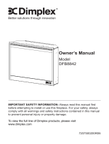 Dimplex Indoor Fireplace DFB8842 User manual