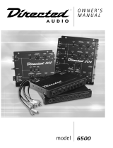 Directed Audio Model 6500 User manual