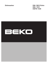 Beko Dishwasher DSFN 1530 User manual