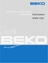 Beko Dishwasher DSFN 1532 User manual