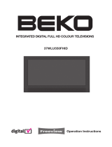Beko Flat Panel Television 37WLU550FHID User manual