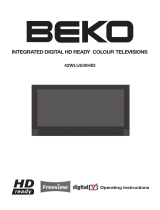 Beko Flat Panel Television 42WLU530HID User manual