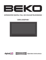 Beko Flat Panel Television 32WLU550FHID User manual