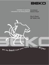 Beko Clothes Dryer DP 8045 CW User manual
