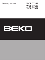 Beko Washer/Dryer WCB 77087 User manual