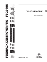Behringer Musical Instrument FBQ2496 User manual