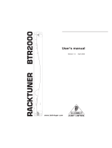 Behringer Musical Instrument BTR2000 User manual
